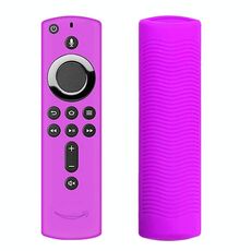 Cover per telecomando in silicone lavabile con texture antiscivolo per telecomando Amazon Fire TV (viola)