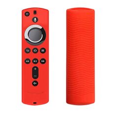 Cover per telecomando in silicone lavabile con texture antiscivolo per telecomando Amazon Fire TV (rosso)
