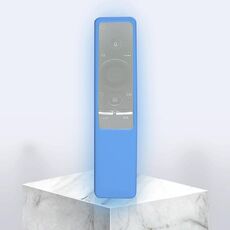 Cover per telecomando in silicone lavabile con texture antiscivolo per telecomando Smart TV Samsung (blu)