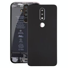 Coperchio posteriore della batteria con obiettivo della fotocamera per Nokia X6 (2018) / 6.1 Plus TA-1099 TA-1103 (nero)