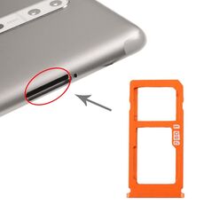 Vassoio scheda SIM + vassoio scheda SIM / vassoio scheda micro SD per Nokia 8 / N8 TA-1012 TA-1004 TA-1052 (arancione)