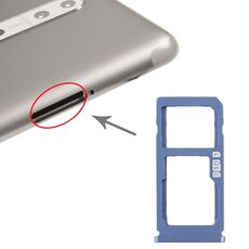 Vassoio scheda SIM + vassoio scheda SIM / vassoio scheda micro SD per Nokia 8 / N8 TA-1012 TA-1004 TA-1052 (blu)