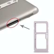 Vassoio scheda SIM + vassoio scheda SIM / vassoio scheda micro SD per Nokia 8 / N8 TA-1012 TA-1004 TA-1052 (argento)