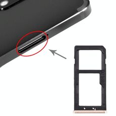 Vassoio scheda SIM + vassoio scheda SIM / vassoio scheda micro SD per Nokia 6 TA-1000 TA-1003 TA-1021 TA-1025 TA-1033 TA-1039 (Oro)