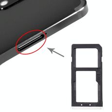 Vassoio scheda SIM + vassoio scheda SIM / vassoio scheda micro SD per Nokia 6 TA-1000 TA-1003 TA-1021 TA-1025 TA-1033 TA-1039 (bianco)