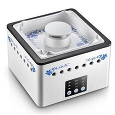 Posacenere Purificatore D'aria Casa Rimozione Fumo Da Interno Piccolo Desktop Anti-Fumo di Seconda Mano Artefatto (Blu e Bianco)