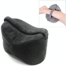 Cuscini per gambe yoga comodi cuscini anti-pressione per ginocchia per donne incinte (neri)