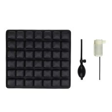Cuscino d'aria 3D Airbag Traspirante Ufficio Cuscino per belle natiche Cuscino per massaggio decompressione (Cuscino nero a doppio uso con acqua)