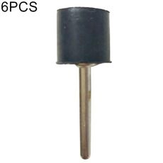 6 pezzi asta di fissaggio dell'anello della carta vetrata della biella della ruota di gomma, senza anello della carta vetrata, diametro dell'asta di gomma: 12,7 mm, diametro del gambo: 2,3 mm