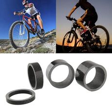 Forcella anteriore della bicicletta Auricolare Guarnizione in fibra di carbonio Stelo Anello di supporto del polso Fibra di carbonio 3K 5/10/15 / 20mm
