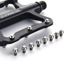 8 pezzi / set pedale per bicicletta in lega di titanio vite antiscivolo M4 (colore titanio)