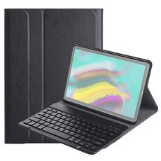 DY720 per Galaxy Tab S5e T720 / T725 Custodia in pelle con tastiera Bluetooth staccabile in plastica con supporto (nero)