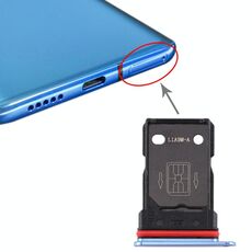 Per vassoio per scheda SIM OnePlus 7T + vassoio per scheda SIM (blu)