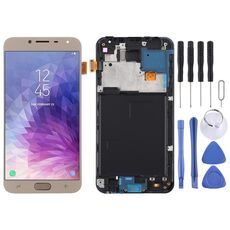 Schermo LCD TFT per Galaxy J4 J400F/DS digitalizzatore assemblaggio completo con cornice (oro)