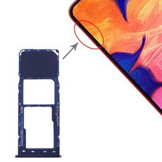 Vassoio scheda SIM per Galaxy A10 + vassoio scheda Micro SD (blu)