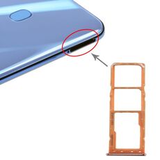 Per Galaxy A20 A30 A50 Vassoio per scheda SIM + Vassoio per scheda SIM + Vassoio per scheda Micro SD (arancione)