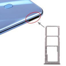 Per Galaxy A20 A30 A50 Vassoio per scheda SIM + Vassoio per scheda SIM + Vassoio per scheda Micro SD (grigio)