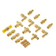 18 PCS / Set Kit connettore maschio femmina SMA Kit adattatore coassiale convertitore spina antenna