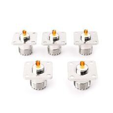 5 PCS UHF SO239 Adattatore per montaggio su telaio pannello flangia femmina