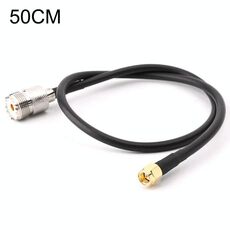 Cavo di collegamento RG58 UHF femmina a SMA maschio, lunghezza: 50 cm