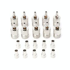 10 PZ UHF Femmina Jack SO239 Adattatore Coassiale Connettore RF Crimpato per 2.5mm160;RG316 /160;RG179 e160;2.85mm RG174 LMR100