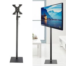 Supporto da pavimento per TV regolabile in altezza da 14-42 pollici universale girevole a 360 gradi