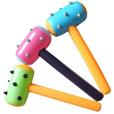 Mazza colorata giocattolo gonfiabile per bambini in PVC, consegna a colori casuali