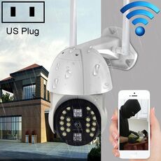 Q20 Telefono cellulare esterno Ruota in remoto Telecamera HD WiFi wireless, supporta tre modalità di visione notturna e rilevamento del movimento Video / Allarme e registrazione, spina americana
