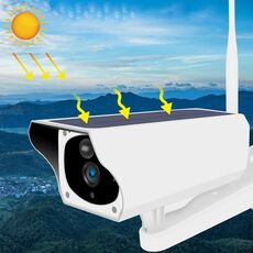 T1-2 2 Megapixel WiFi Versione IP67 Telecamera per monitor HD solare impermeabile senza batteria e memoria, supporto per visione notturna a infrarossi e rilevamento del movimento / allarme e citofono vocale e sorveglianza mobile