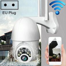 Q10 Telefono cellulare esterno Ruota in remoto WiFi wireless 10 luci Telecamera HD per visione notturna IR, supporto Rilevamento movimento video / Allarme e registrazione, Spina UE