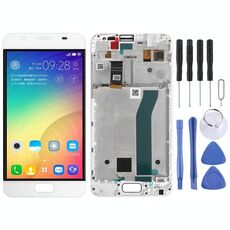 Schermo LCD OEM per ASUS ZenFone Pegasus 4A ZB500TL X00KD Digitizer Assemblaggio completo con cornice (bianco)