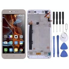 Schermo LCD OEM per Lenovo Vibe K5 Plus A6020A46 A6020l36 A6020l37 Assemblaggio completo con cornice (oro)