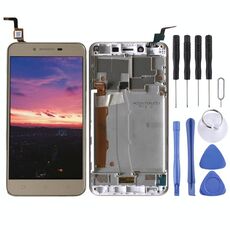 Schermo LCD OEM per Lenovo Vibe K5 A6020A40 digitalizzatore assemblaggio completo con cornice (oro)