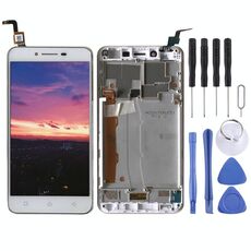 Schermo LCD OEM per Lenovo Vibe K5 A6020A40 digitalizzatore assemblaggio completo con cornice (bianco)