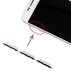 Per Galaxy S6 10 Imposta tasti laterali (argento)