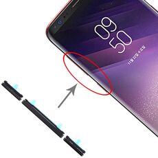 Per Galaxy S8 / Galaxy S8+ 10 Set tasti laterali (nero)