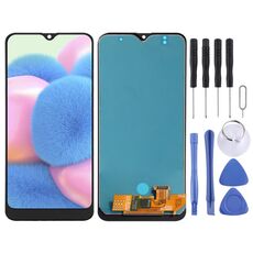 Schermo LCD incell per Galaxy A30S con assemblaggio completo di digitalizzatore (nero)