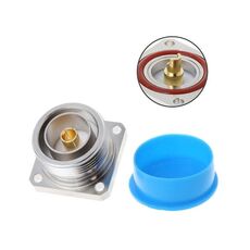 Connettore centrale L29 7/16 DIN femmina Jack con adattatore coassiale RF a 4 fori con flangia a saldare
