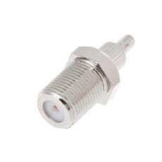 Adattatore connettore placcato nichel con spina coassiale maschio RF da F femmina a CRC9 / TS9