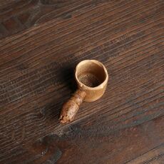 Gadget colino per tè con filtro riutilizzabile in tessuto di bambù creativo, stile: perdita di tè con radice di bambù