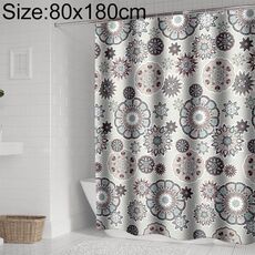Tende da doccia Bohemian Mandala Tenda da bagno geometrica impermeabile, dimensioni: 80x180cm