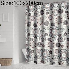 Tende da doccia bohemien Mandala Tenda da bagno geometrica impermeabile, dimensioni: 100x200cm