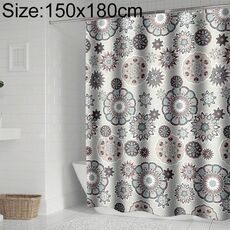 Tende da doccia bohemien Mandala Tenda da bagno geometrica impermeabile, dimensioni: 150x180 cm