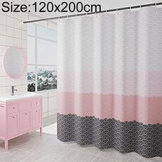 Tenda da doccia geometrica Tenda da bagno impermeabile da bagno, dimensioni: con 120 x altezza 200 cm