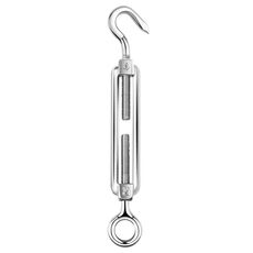 Viti per cesto di fiori Tenditore per gancio per fune in acciaio inossidabile 304, specifica: M4 (argento)
