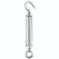 Viti per cesto di fiori Tenditore per gancio per fune in acciaio inossidabile 304, specifica: M14 (argento)