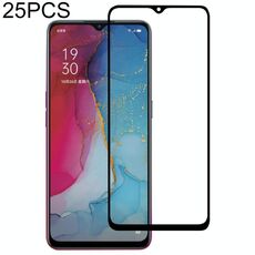 25 pz per OPPO RENO 3 / RENO3 GIOVANE FULL GLUE Full Cover Pellicola protettiva in vetro temperato