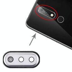 Copriobiettivo fotocamera per Nokia X6 (bianco)