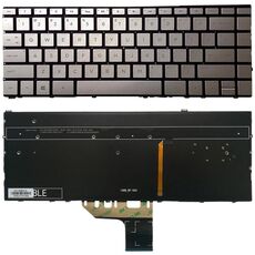 Tastiera versione USA con retroilluminazione tastiera per HP Spectre x360 13-w series 13-w013dx 13-w014dx 13-w023dx 13-w063nr 13-W010CA 13-W020CA (argento)