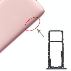 Vassoio scheda SIM + vassoio scheda SIM + vassoio scheda micro SD per Asus Zenfone Live L1 ZA550KL X00RD (nero)
